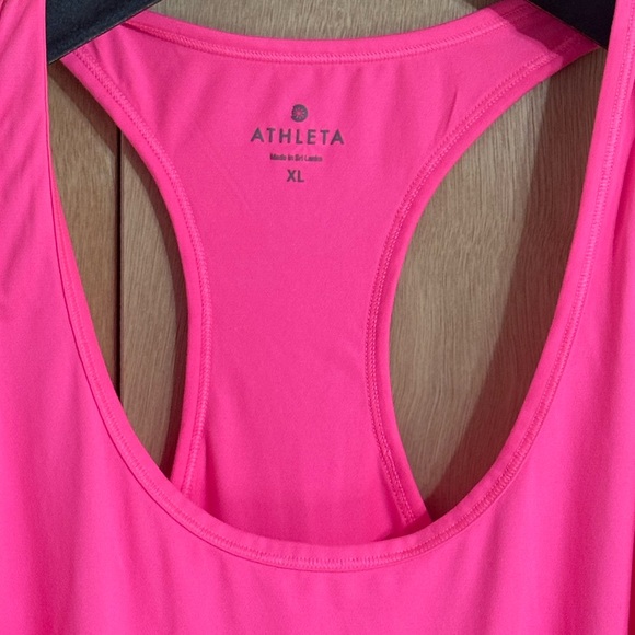 Athleta Pink Fitted Sleeveless Tank Top - Picture 2 of 7
